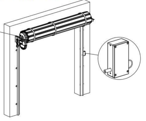 Roll-up door opener