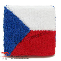 Czech Flag Sweatband  Wristband