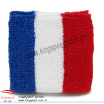 France Flag Sweatband  Wristband