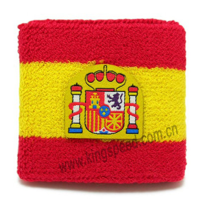 Spain Flag Sweatband  Wristband