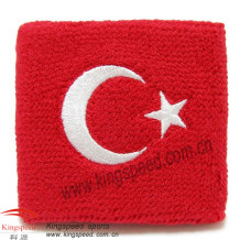 Cheap promotional Turkey Flag Sweatband  Wristband