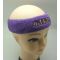 Purple embroidery headband