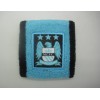 Football cotton sweatband with woven label