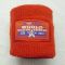 Red woven label sweatband