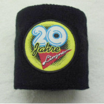 Anniversary woven label sweatband