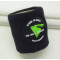 Promotional sweatband with woven label logo