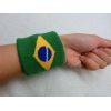 2014  Brazil flag green Jacquard logo sweatband