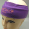 Purple lycra headband