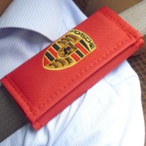 Red embroidery seatbelt shoulder pad