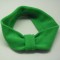 Green color fleece polar headband