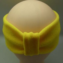 Yellow color fleece polar headband