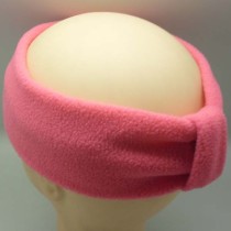 Pink fleece polar headband