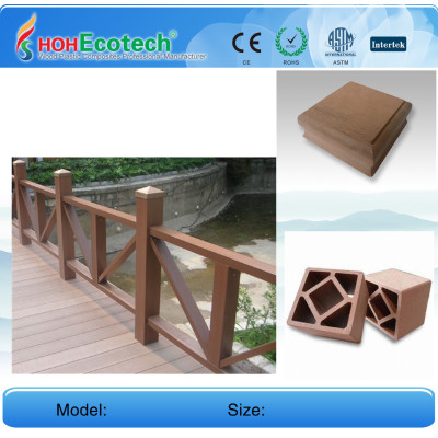 Public decoration decking board and Bridge wpc railing/post
