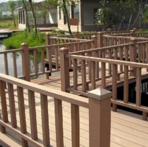 New ecofriendly material for Public decoration composite wpc railing/post