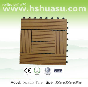 wpc wood plastic composite deck tile