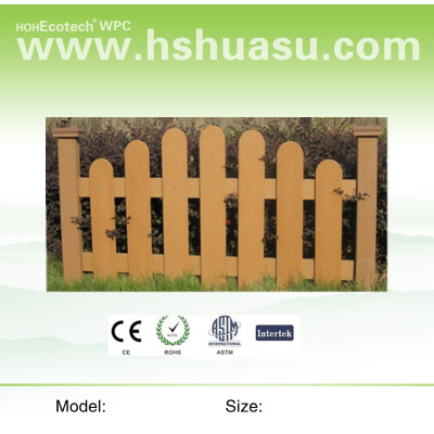wood plastic composite garden fence