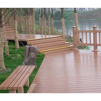 wpc flooring and bench Environment friendly wpc post wpc decking