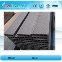 Natural wood color composite decking weatherproof wpc decking flooring