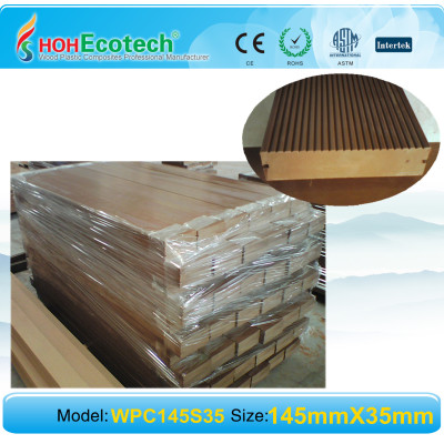Easily installation SOLID composite decking wpc decking flooring