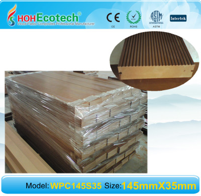 Easily installation SOLID composite decking wpc decking flooring