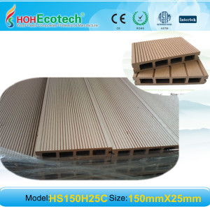 Smooth / Embossing/Sanding composite decking wpc decking flooring