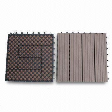 Non-Slip, Wear-Resistant WPC decking tiles