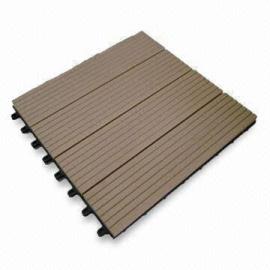 7 colors to choose Non-Slip, Wear-Resistant WPC decking/flooring  tiles
