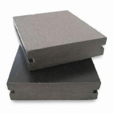 grooved 90x25mm solid  wpc decking
