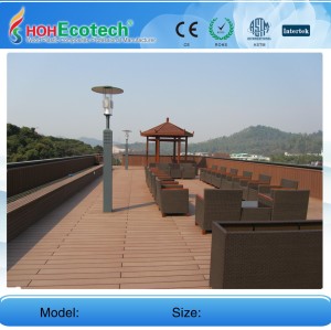 WPC deck for roof balcony
