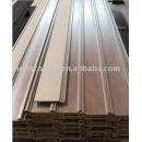 Natural wood looking and feel wood plastic composite wall panel