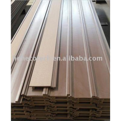 Natural wood looking and feel  wood plastic composite wall panel