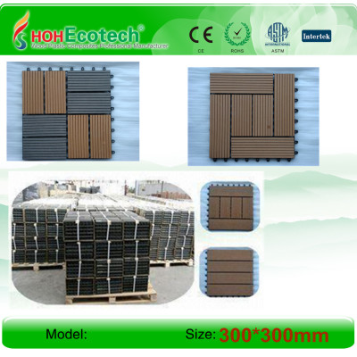 Non-Slip, Wear-Resistant 300x300mm wpc decking tiles