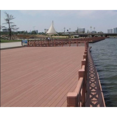 Natural wood looking and feel  composite decking wpc decking