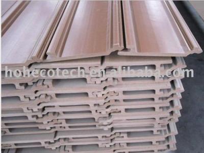 Natural wood looking and feel wood plastic composite wall panel