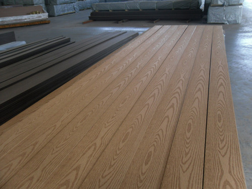 Embossing surface wpc decking board