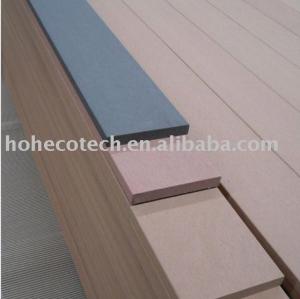 Natural wood looking and feel wpc wood plastic composite decking wpc decking board