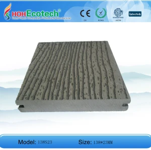 Hot! WPC outdoor deck with wood grain