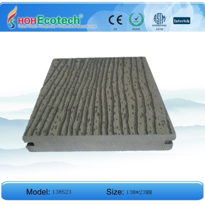 Hot! WPC outdoor deck with wood grain