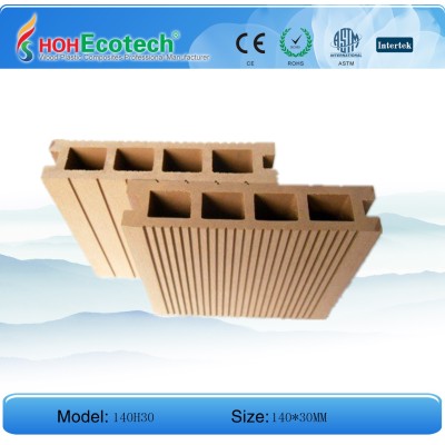 Hot! Hollow outdoor decking with grooves