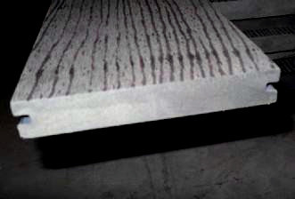 Embossing surface  wpc decking composite decking