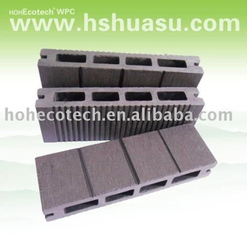 Natural wood looking and feel wood plastic  composite decking