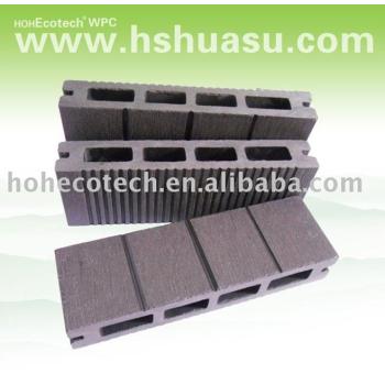 3 grooves wood plastic composite decking
