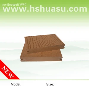 solid model wood plastic composite decking