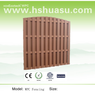 hot-wood plastic composite fencing
