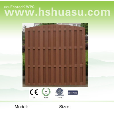 hot-wood plastic composite fencing