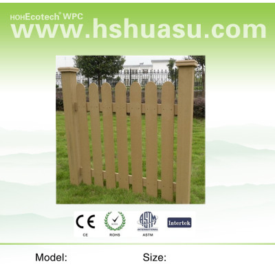 hot-wood plastic composite fencing