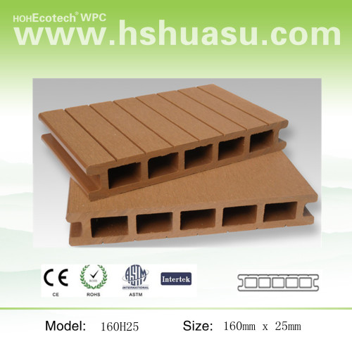 160x25mm woodlike composite deck