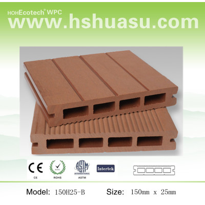 hollow decking wood plastic composite decking floor