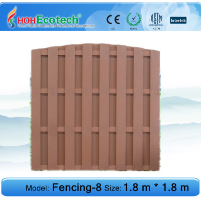 wood plastic composite fencing ISO9001
