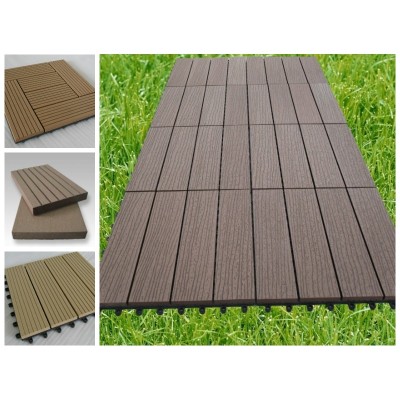 WPC DIY tile with plastic base